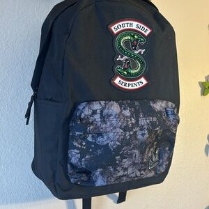 NWOT Archie Comics Riverdale Southside Serpents Backpack With serpent patch, an